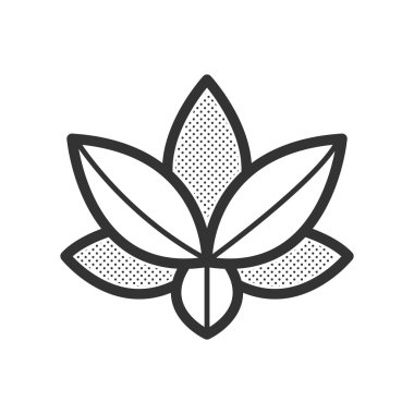 Lotus simge vektör tasarım eps10