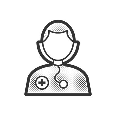 Avatar doktor simge vektörü