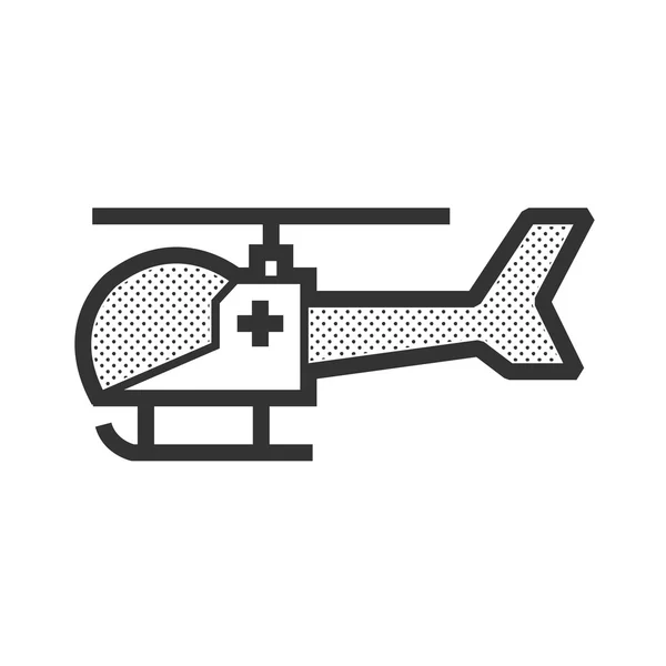 Diseño ambulancia helicóptero icono — Archivo Imágenes Vectoriales