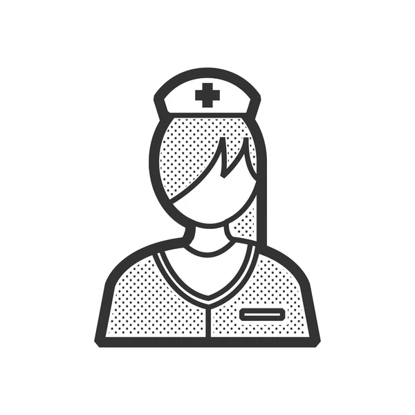 Sjuksköterska ikon design — Stock vektor