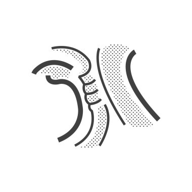 Boğaz, tıbbi doktorlar kulak burun boğaz simgesi