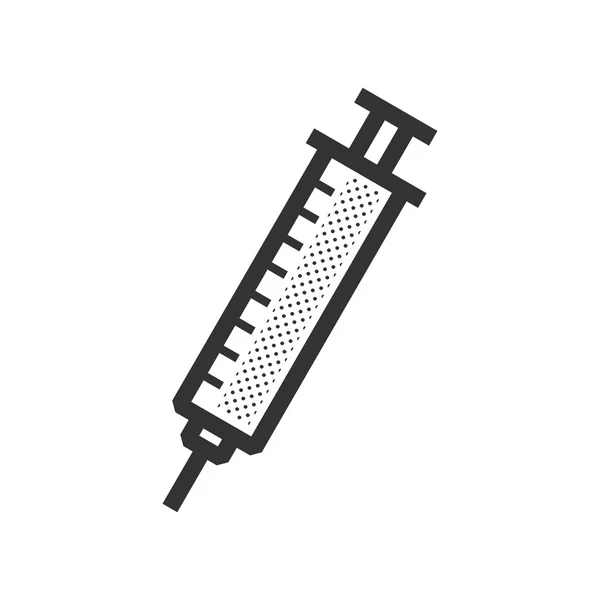 Икона медицинского оборудования, шприц — стоковый вектор