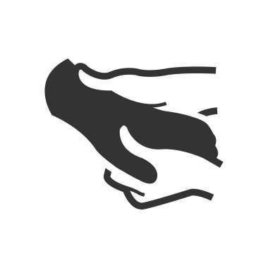 Kalın simgesi masaj el alternatif tıp simgesi