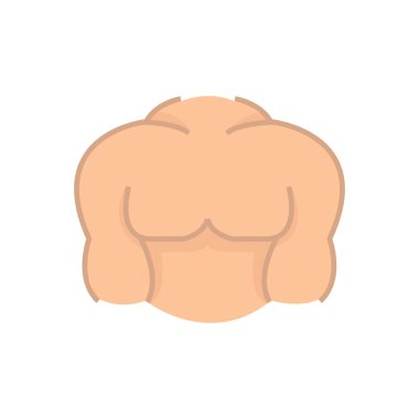  Düz simgesi erkek vücut simgesi tasarım