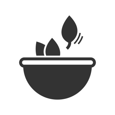 Kalın simgesi otlar kase simgesi