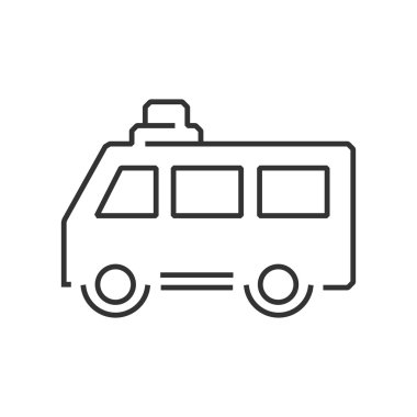 satırı simgesi van ambulans araba simge tasarım