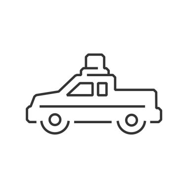 satırı simgesi kamyonet ambulans araba simgesi tasarım