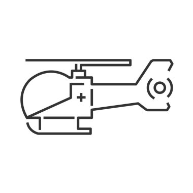 satırı simgesi tasarım ambulans helikopter simgesi 