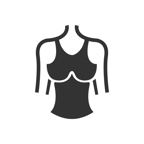 Icono en negrita cuerpo de las mujeres icono — Vector de stock