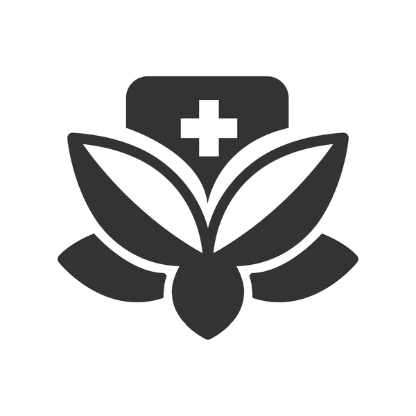 Bold Icon Alternative medicine icon — Stock Vector