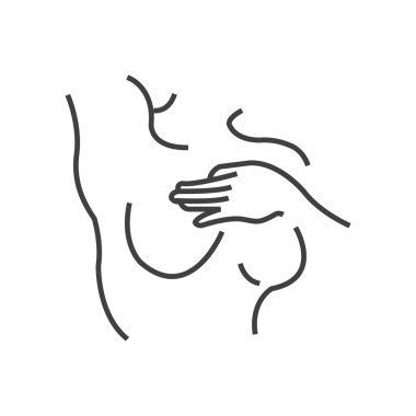 Satırı simgesi meme kanseri onay