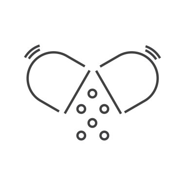 simgeler tıbbi eczacı satır, hap simgesini açın. 