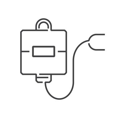 simgeler tıbbi eczacı, tuzlu çanta simgesi satır