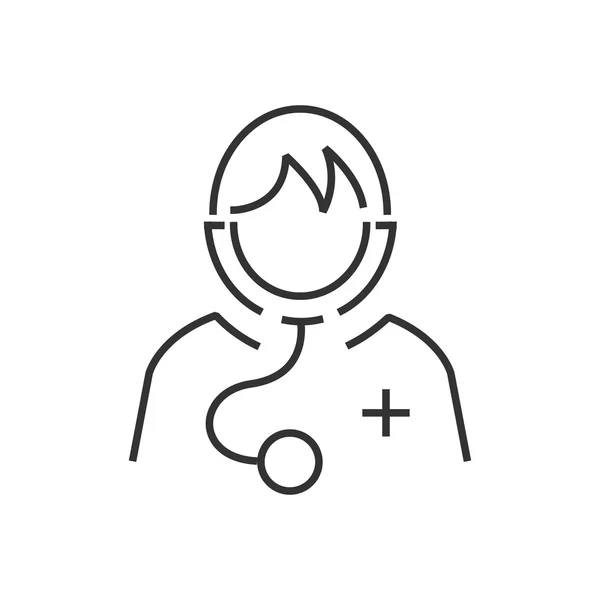 Ikon Avatar läkare ikonen vektor — Stock vektor