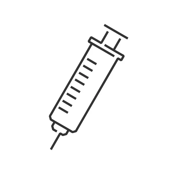 线图标医疗设备图标、 注射器 — 图库矢量图片