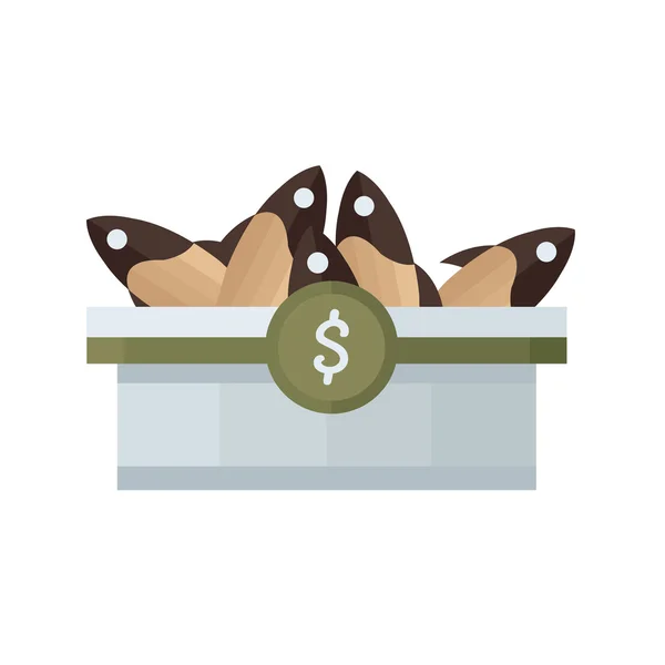Brown fish on tray Vector — Stock Illustration Brown fish on tray Vector Royalty Free Stock Illustrations