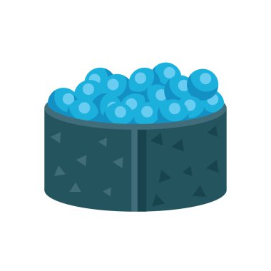 Mavi spawn suşi rulo 