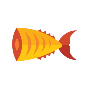 Gıda, sarı balık vektör