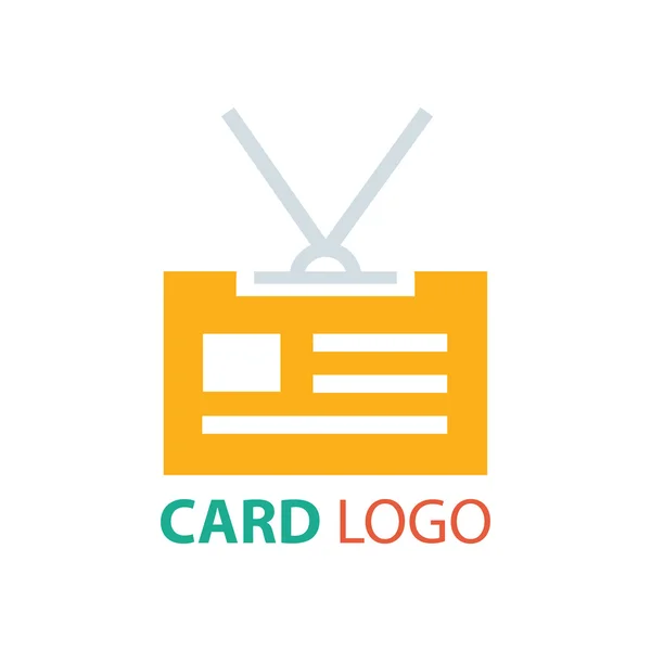 Logotipo do cartão de design cor laranja —  Vetores de Stock