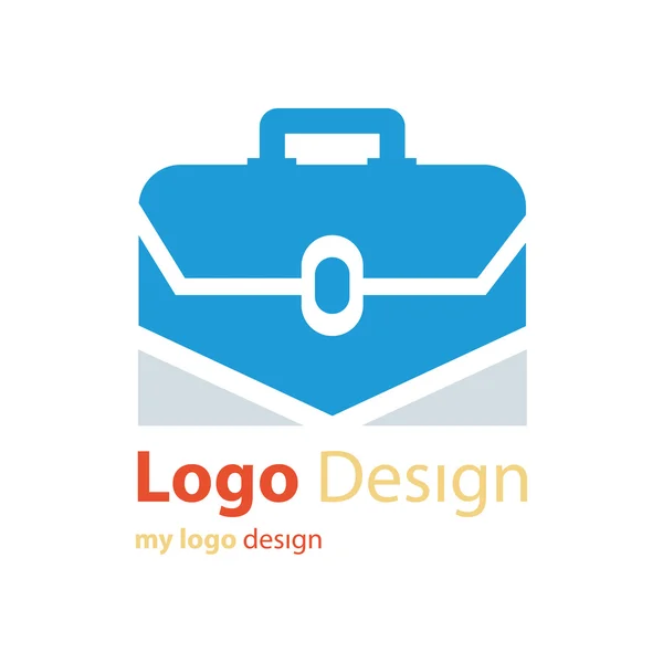 Vector logo design bag — Stock Vector