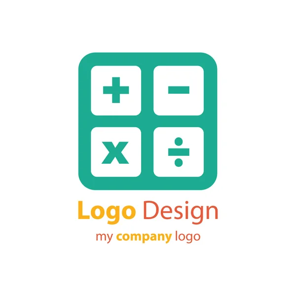 Design logotipo calculadora —  Vetores de Stock
