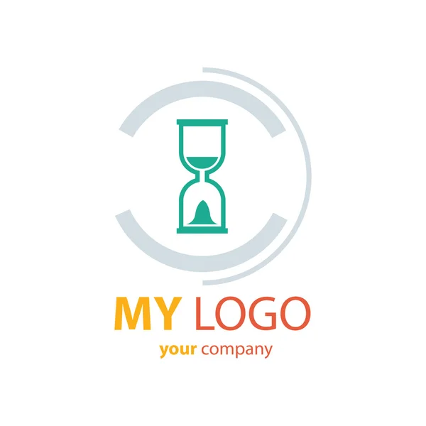 Hourglass logo vector — Stock Vector