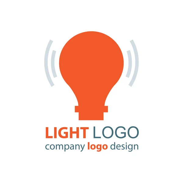 Design lumière logo orange design — Image vectorielle