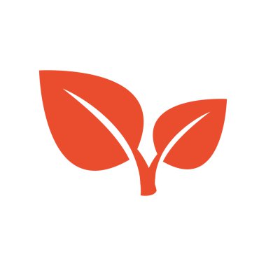 Yaprak tasarlamak turuncu simgeleri