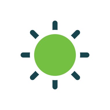 Simge yeşil vektör tasarım eps 10 güneş.