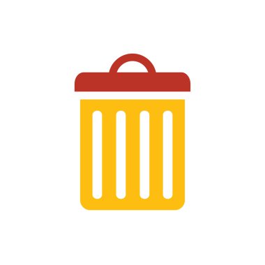 depo gözü simgesi sarı ve kırmızı renk