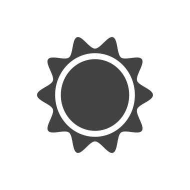 Güneş simgesi tasarım vektör tasarım eps 10.