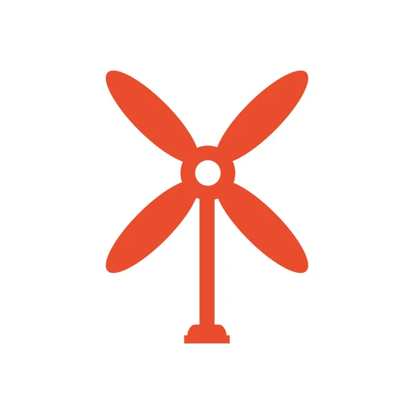 Дизайн піктограми вітрової турбіни помаранчевий — стоковий вектор