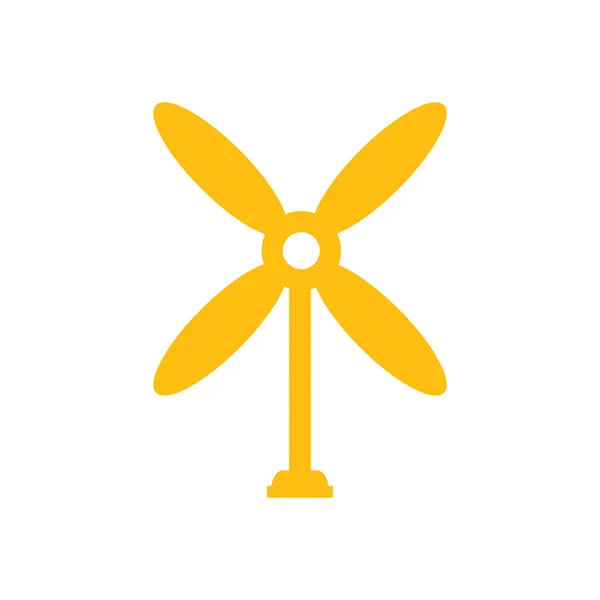 Дизайнерська піктограма вітрової турбіни жовтий — стоковий вектор