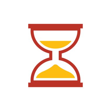 kum saati simgesi ve logo tasarımı 