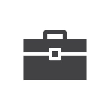 Çanta düz simgesi ve Logo 