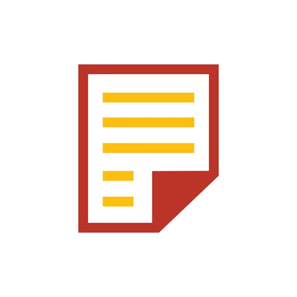 Ícone de papel e logotipo —  Vetores de Stock