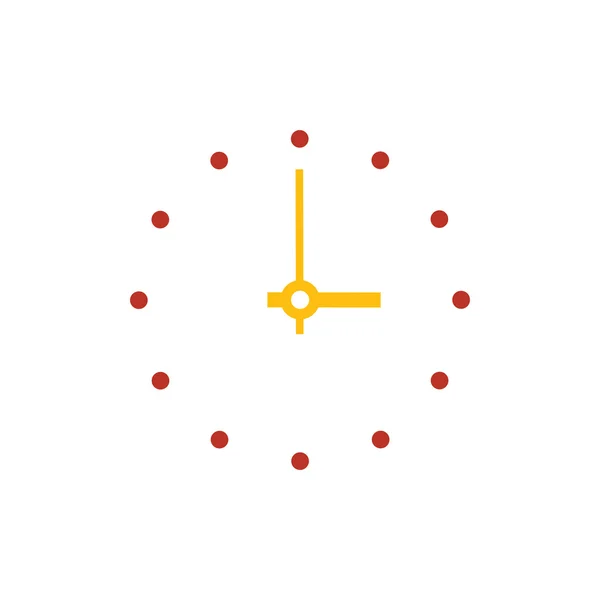 Часы Плоская иконка и логотип Лицензионные Стоковые Иллюстрации