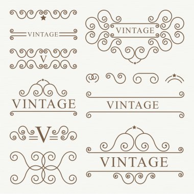 süsleme vintage tasarım vektör tasarımı