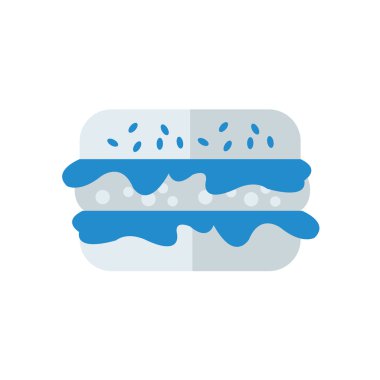 Burger karikatür simge vektör tasarım eps10