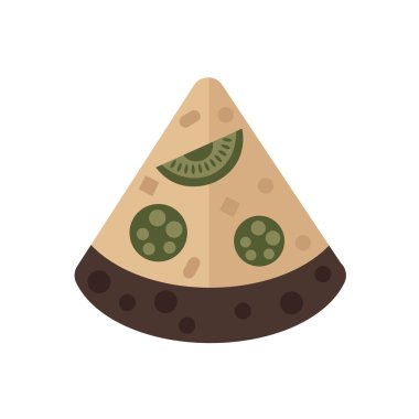 Dilim Pizza simgesi kahverengi