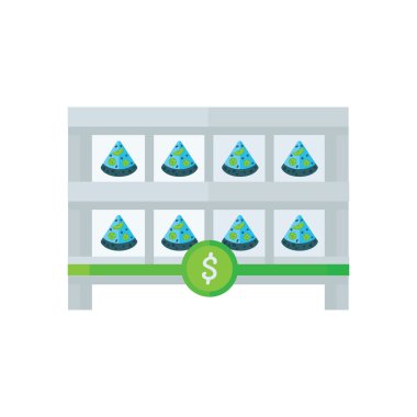 Dilim Pizza Dükkanı simgesi, mavi renk