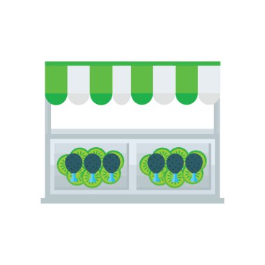 Tavuk kanat sıcak Izgara Salonu simgesi yeşil, mavi renk