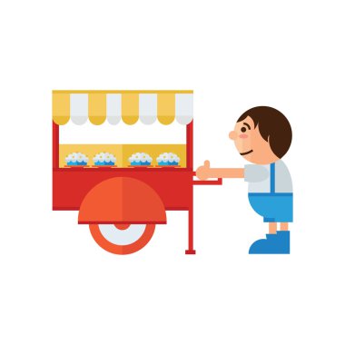 Pasta sepeti simgesini çizgi film