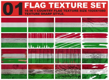 hungary Flag doku seti çözünürlük 1920x1080 piksel 16 in 1