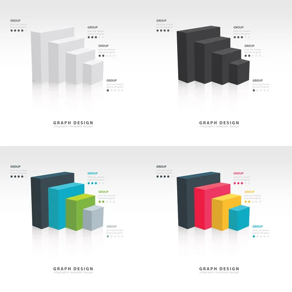 Vettore per set infografici o web design — Vettoriale Stock