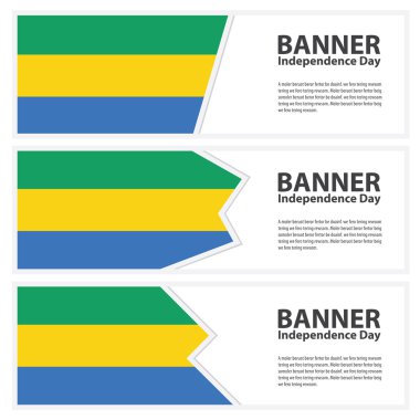 Gabon bayrak afiş koleksiyonu Bağımsızlık günü