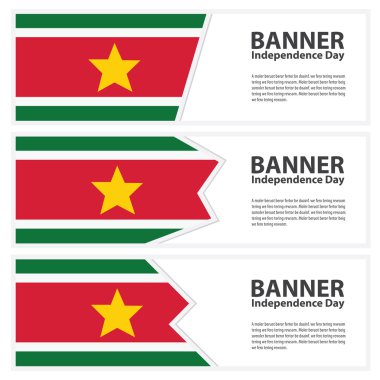 Surinam bayrak afiş koleksiyonu Bağımsızlık günü