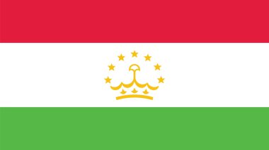 Tacikistan bayrağı Bağımsızlık günü ve Infographic vektör Hüseyin