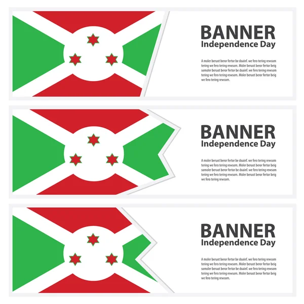 Burundi bayrağı afiş koleksiyonu Bağımsızlık günü