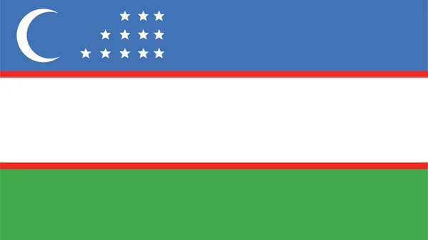 乌兹别克斯坦国旗为独立日和图表矢量错觉 — 图库矢量图片